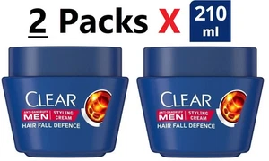 Clear Men Hair Fall Defence Styling Cream With Coffee 3 Flexible Hold(2 X 210ml) - Picture 1 of 4