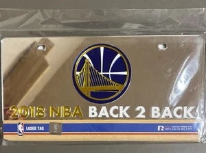 Golden State Warriors 2018 Back 2 Back Champions NBA VERSPIEGELTES NUMMERNSCHILD NEU! - Bild 1 von 2