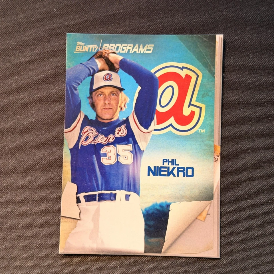 Phil Niekro 2017 Topps Bunt #PR-PN Programs Atlanta Braves - Image 1 of 2