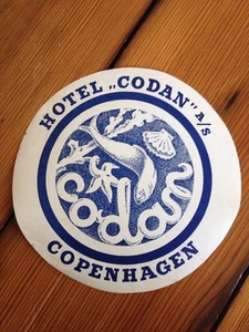 Vintage Antique Hotel Codan Copenhagen Denmark Hotel Luggage Label Sticker - Picture 1 of 3