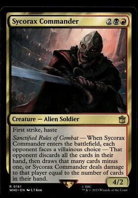 Sycorax Commander 161 MTG Dr Who Magic Gathering NM X1 - Image 1 of 3