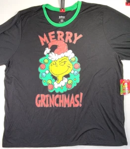 Dr Seuss Merry Grinchmas Shirt Long Sleeve Size 2XL Black/Green/Red - Picture 1 of 8
