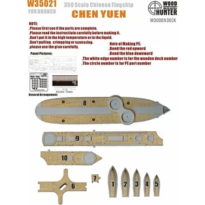 Hunter W35021 1/350 Holz Deck Chinese Chen Yuen für Bronco Nb5016 - Bild 1 von 3