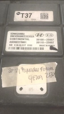 Hyundai Sonata 2020-2021 ecm ecu ordenador 39100-2S037 Foto 1 de 4