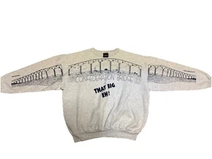 Vintage Wraparound Confederation Bridge Prince Edward Island XL Crewneck Sweatsh - Bild 1 von 7