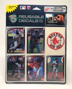 Boston Red Sox 1992 High 5 Reusable Decals In Package Wade Boggs Roger Clemens + - Picture 1 of 2