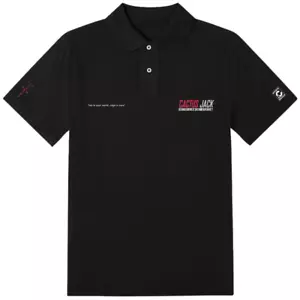 Camiseta Polo Travis Scott Cactus Jack Staff Negra (CJFN-SP31) Para Hombre Talla S-2XL - Imagen 1 de 1
