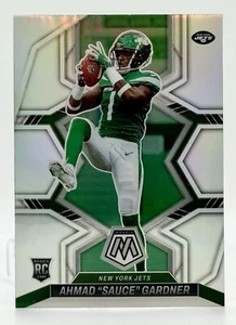 2022 Mosaic Silver Prizm #335 Ahmad Sauce Gardner RC New York Jets - Picture 1 of 2