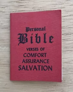 Libretto vintage PICCOLA BIBBIA PERSONALE versetti biblici versetti di comodità TAGLIA 2"x2 1/2" - Foto 1 di 4