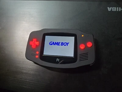 Nintendo GBA Ultimate Modded Matte Black/ IPS Screen /USB C Battery /Button Leds - Image 1 of 4