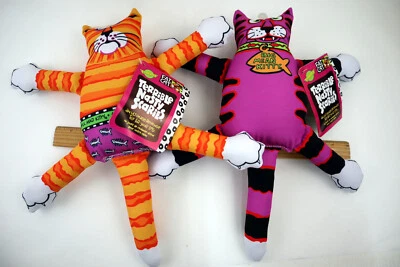 Lot of 2 Dog Squeaker Toys - Fat Cat Terrible Nasty Scaries Dog Toy - 14" Long - Image 1 of 4