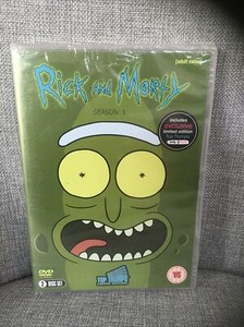 RICK AND MORTY - SEASON THREE 3 [DVD] NEW & SEALED + TOP TRUMPS CARD. limited