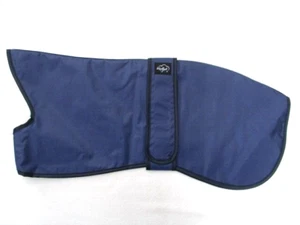 NEW 21" 53 cm WHIPPET COAT MAC DARK PURPLE NYLON OUTER MULTI POLY COTTON LINING - Picture 1 of 7