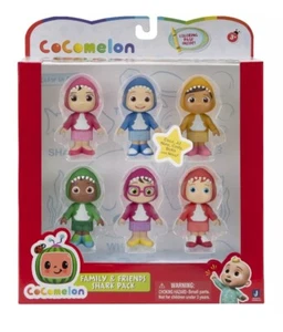 Cocomelon Family & Friends Shark Pack Figures JJ CeCe Nina Cody Bella Nico NEW - Picture 1 of 1