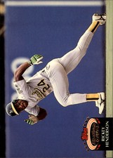 1992 Stadium Club Oakland Athletics Baseball Card #750 Rickey Henderson
