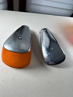 Señal de giro Hella SAEIAPP169 Volkswagen VW Bug Beetle - 2 piezas cromadas y 1 lente Foto 1 de 4