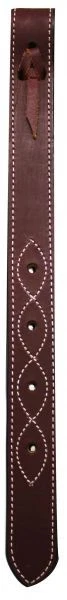 SHOWMAN Western Horse Saddle Leather Off Billet Cinch Tie Strap w/ Holes Chocolate Brown