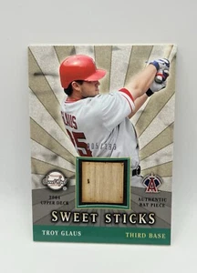 Troy Glass /199 Sweet Sticks Authentic Bat Piece 2004 UD  - Picture 1 of 3
