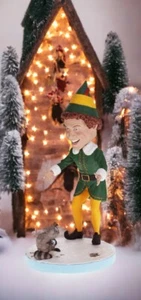 Elf Movie Buddy the Elf Bobblehead with raccoon by Royal Bobbles New In Box 2021 - Picture 1 of 7