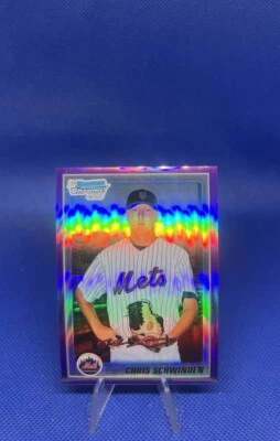 2010 Bowman Chrome Prospects Purple Refractor  #166 Chris Schwinden  /899 ⚾️⚾️⚾️ - Image 1 of 2