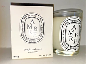 DIPTYQUE AMBRE AMBER CANDLE 6.5oz/190g BRAND NEW IN BOX Full Size/ FRANCE - Picture 1 of 2
