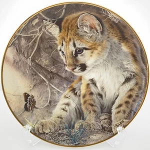 Franklin Mint Collectors Plate Baby Tiger Cub First Encounter by Glen Loates - Picture 1 of 7