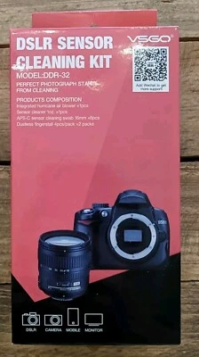 Kit de limpieza de sensor de cámara DSLR VSGO DDR-32 APS-C hisopo 16 mm kit de 10 piezas Foto 1 de 3
