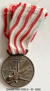 CAMPAGNE D’AFRICA 204° BTG. MITRAGLIERI LIBICO RAFFICA MED. TRUPPE COLONIALI - Picture 1 of 2