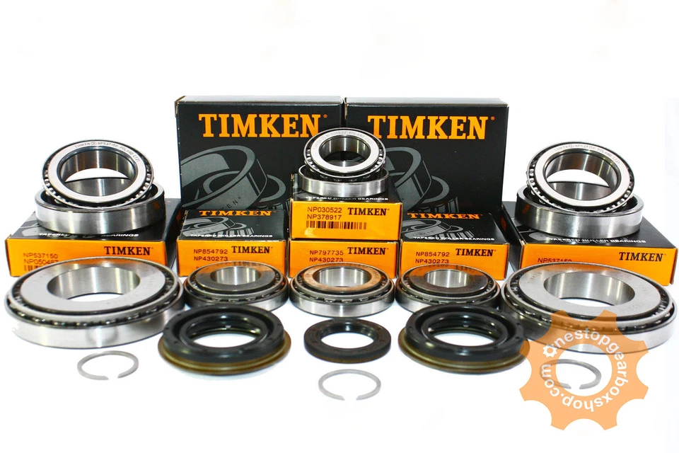 M20 GEARBOX BEARING REBUILD REPAIR KIT TIMKEN 8 BEARINGS 4 SEALS (27MM INPUT) - Image 1 of 1