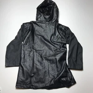 Disney Store Jacket Boys Youth Size 9/10 Black Star Wars Character Full Zip Hood - Picture 1 of 10