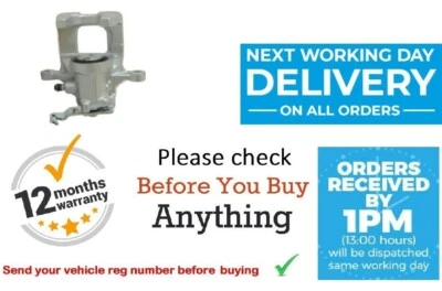 Rear Right Brake Caliper for VW Volkswagen Beetle 1.2 1.4 1.6 & 2.0TD 2011-1 - Image 1 of 4