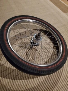 Muscle Bike Huffy Slingshot BAND CHEATER SLICK 20X2.125 Original 3 SPEED RIM - Picture 1 of 12
