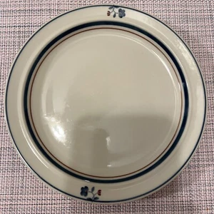 Blue Chintz by Epoch 7" Side Plate Symmetry Blue/Red Ring Small Flowers Set of 3 - Picture 1 of 5