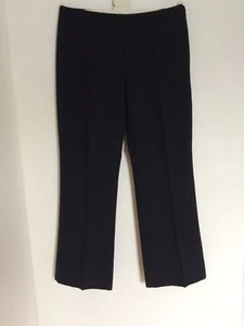 *LOVELY BNWT ! Black Trousers With Pressed Front By Marks & Spencer - Size 14 M - Picture 1 of 4