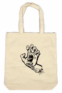 Santa Cruz Skateboards schreiende Hand Logo Canvas Tragetasche wiederverwendbar Strand Shop Tasche - Bild 1 von 4