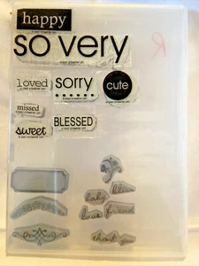 Lote de 2 juegos de estampación-tan dignos de mención-saludos-frase-bebé-gracias-amigos - Imagen 1 de 4