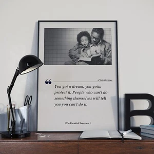The Pursuit of Happyness Filmposter Druck, Filmzitat - ungerahmt - Bild 1 von 3