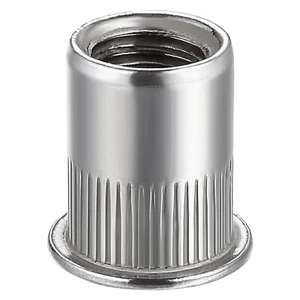 200Pcs Rivet Nut M6 Metric Stainless Steel 304 Finish Flat Head Rivnut Threaded - Picture 1 of 5
