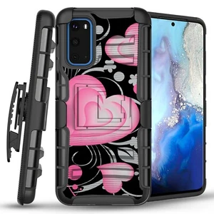 Funda 3D a prueba de golpes cardíacos + funda para modelo Samsung Galaxy S20 - Imagen 1 de 4