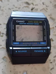 CUSTODIA CASIO CASE CASIO BANCA DATI DB-55 originale nera. QW..675 NOS - Foto 1 di 3