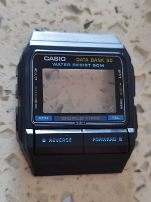 Original CASIO CASE  CASIO DATA BANK DB-55 Black . QW..675 NOS - Image 1 of 3