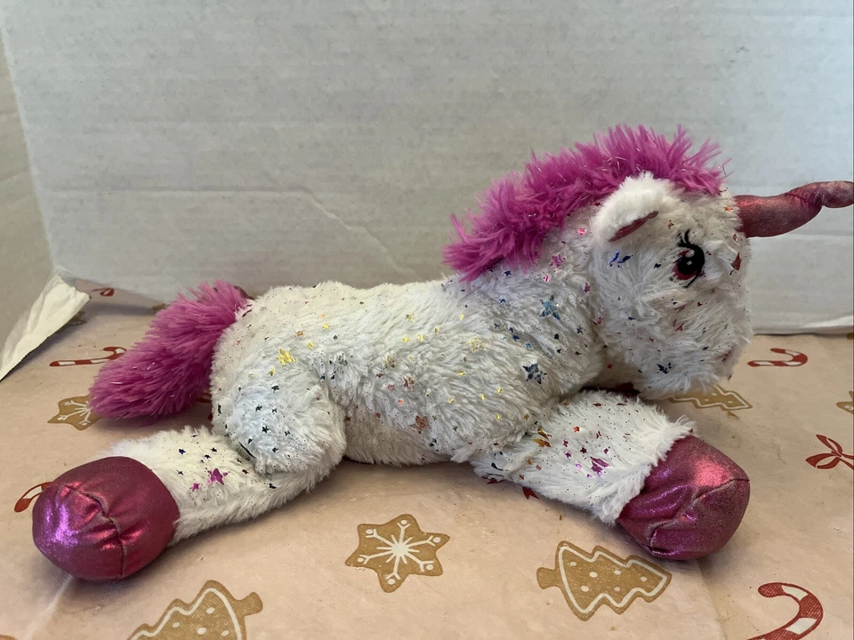 Dan Dee Unicorn w/ Matallic Stars Horn & Hooves Plush Stuffed Animal Toy - Image 1 of 4