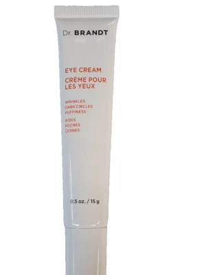 Dr Brandt Eye Cream Wrinkles Dark Circles Puffiness All Skin Types Full Sz Tube - Image 1 of 2