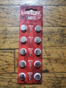 LR44 BATTERIE AG13 Loopacell Alkaline Batterie (10er Pack) - Bild 1 von 1