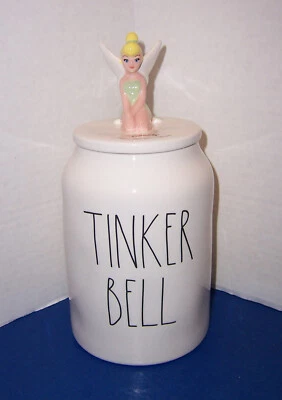 Vasilha Disney Tinkerbell (9,5”) e tampa por Rae Dunn magenta NOVO sem etiquetas - Imagem 1 de 4