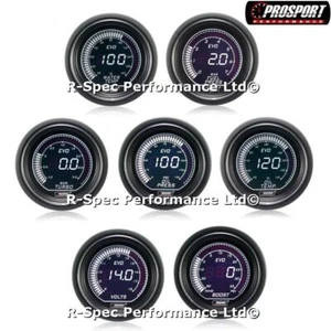 CUALQUIER OFERTA CALIBRE 3 52mm Prosport Evo LCD Blanco Hielo Turbo Boost Temp Presión de Aceite - Imagen 1 de 4