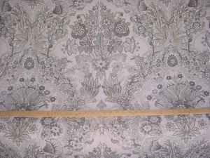 1-3/4Y Lee Jofa 2013134 Tetbury Grey Bisque Floral Linen Print Upholstery Fabric - Picture 1 of 5