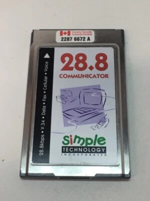 COMUNICADOR STI 3K6USA-21276-MM-E 28.8 STI-FAX/28.8 FLASH ACTUALIZABLE MNP2-4 V42 Foto 1 de 3