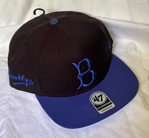 SOMBRERO/GORRA BROOKLYN DODGERS MLB 47 RETRO FLIP CONTENDER NEGRO/AZUL OSFM SNAPBACK NUEVO CON ETIQUETAS - Imagen 1 de 5