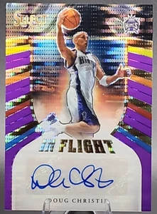 Doug Christie 15/15 2020 Panini Select FOTL automático púrpura Pulsar Prizm Kings SSP - Imagen 1 de 2